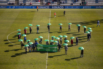 El club organizó un acto en el descanso para conmemorar el Día Mundial contra el Cáncer.