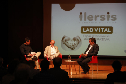 Un momento de la presentación ayer del ‘Ilersis Lab Vital’ en el Espai Orfeó. 