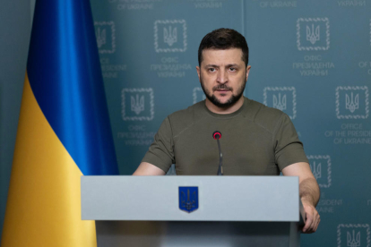 El presidente de Ucrania, Volodímir Zelenski, en un nuevo mensaje en la nación
