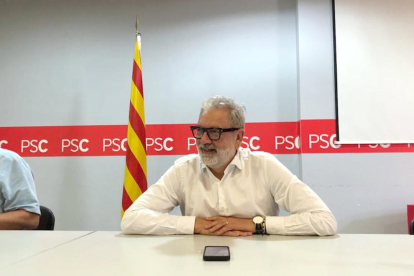 El primer secretari de l'agrupació del PSC de Lleida i cap de l'oposició a la Paeria, Fèlix Larrosa.