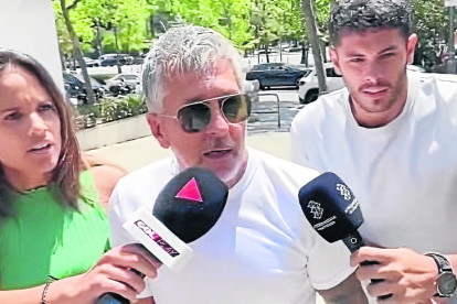 Jorge Messi, després de reunir-se amb Laporta.