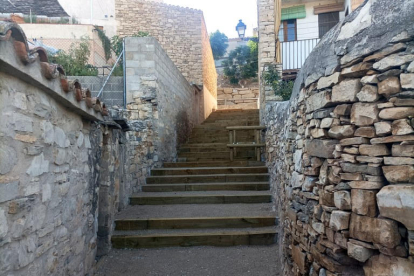 El carrer del Cantonet, al Talladell, després de l’actuació.