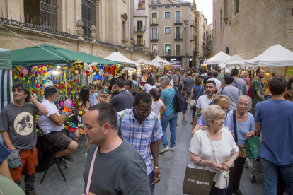 Productos artesanos, también presentes en la plaza de la Catedral.