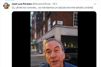 José Luis Perales ha penjat un vídeo desmentint la seua mort.