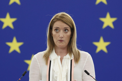 La presidenta del Parlamento Europeo, Roberta Metsola.