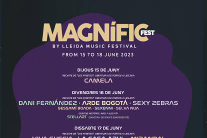 Cartell del 2n Magnífic Fest de Lleida