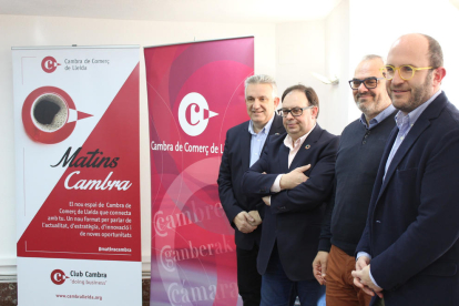 Jaume Saltó, a la izquierda, junto a miembros del comité ejecutivo en una imagen de archivo.