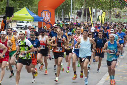 Un moment de la sortida de la carrera de Tàrrega, una cita ja clàssica al calendari de Ponent.