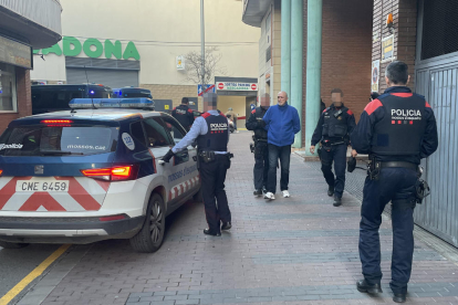 Momento de la detención el lunes de Mario Casterás. 