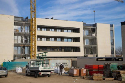 Una construcción de pisos en Lleida.
