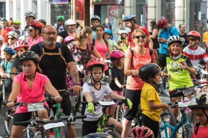 Imatge d'arxiu de la pedalada popular de Lleida.