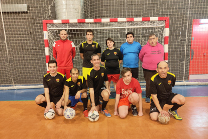 Laura, ayer durante el entrenamiento del equipo.