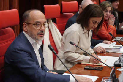 El conseller de Derechos Sociales, ayer en el Parlament. 