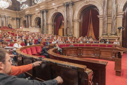 Imatge d'arxiu d'un ple del Parlament de Catalunya.