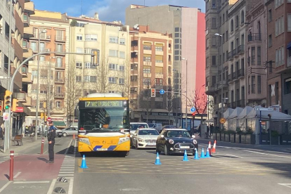 Un momento de la protesta de la Coordinadora 8M