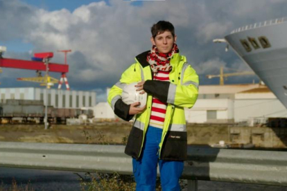 Solène Lallarta, ingeniera mecánica de cálculo de estructuras.