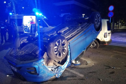 Imatge de l’accident al carrer Camí de Picos.