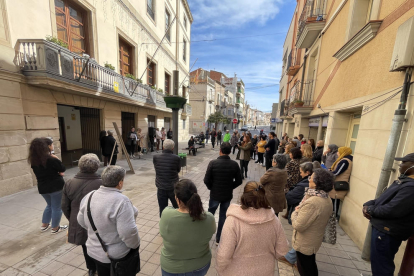 Cervera. La capital de la Segarra va celebrar el 8M a la plaça Santa Anna amb la lectura del manifest reivindicatiu i el ball de la Miliciana.