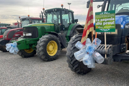 La tractorada a Lleida per exigir responsabilitats i ajuts ja per la sequera al govern central el passat mes de maig.