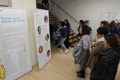 ‘Dones rurals, dones de Lleida’  -  El Institut Municipal d’Ocupació de Lleida inauguró ayer la exposición Dones rurals, dondes de Lleida, para visibilizar y reivindicar a leridanas del mundo rural que fueron referentes en sus municipios. 