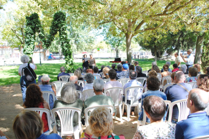 El acto se llevó a cabo en el parque de la Verge de l’Horta. 