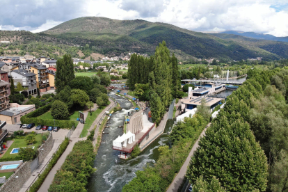 Imatge aèria del Parc Olímpic del Segre, escenari que fa 30 anys va ser subseu dels Jocs Olímpics del 1992