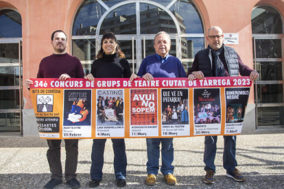 Presentación ayer de la nueva edición del Concurs de Grups de Teatre Ciutat de Tàrrega.