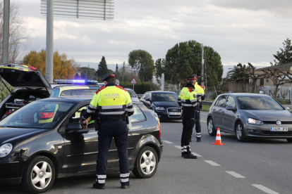 Imagen de archivo de un control de los Mossos d'Esquadra.