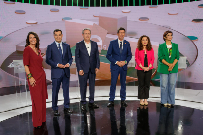 Los seis candidatos a presidir la Junta de Andalucía se enfrentaron ayer en su segundo debate.