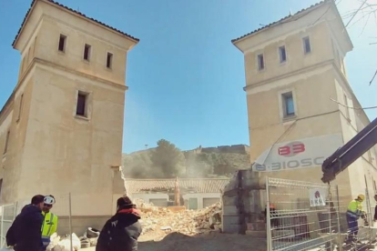 Comencen els treballs d'enderroc de l'antiga comissaria del carrer Sant Martí de Lleida