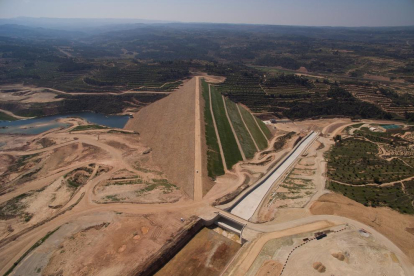 Una vista de la presa de L'Albagés.