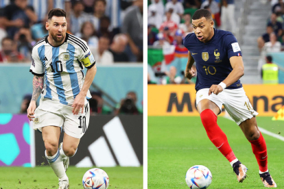 Leo Messi i Kylian Mbappé, les estrelles d’Argentina i França, es veuran les cares avui a la final.