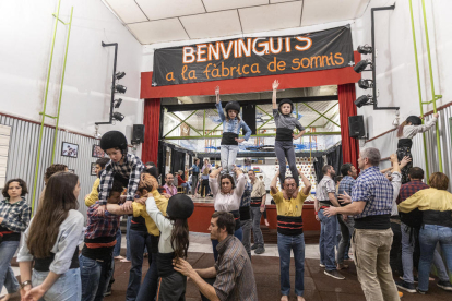 Uno de los ensayos recientes de Els Margeners, a punto ya de estrenar la nueva temporada castellera.