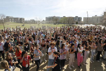 Els joves van passar el matí d’ahir gaudint al campus de Cappont de la UdL.