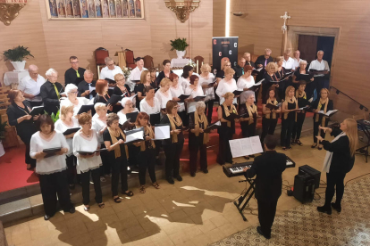 Recital coral a l'església d'Artesa de Lleida