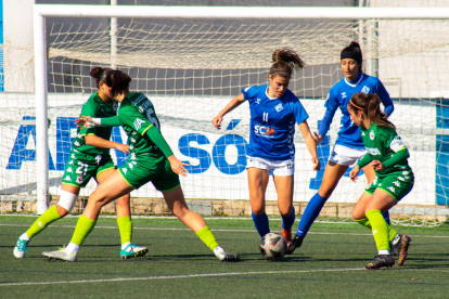 Mariajo superó a tres rivales en el frontal del área en una acción que acabó derivando en el gol de Andrea.