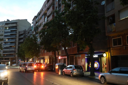 Vista de la avenida València, en Cappont, donde ayer tuvo lugar el robo. 