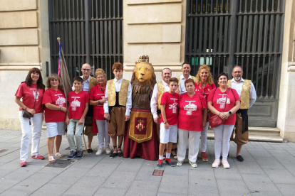 El Lleó de Lleida, del Grup Cultural Garrigues, un dels participants en l’Aplec Internacional.