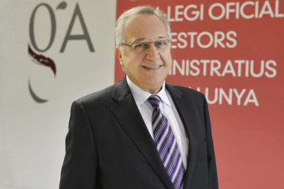Pau Garcia Sistac, president delegat a Lleida del Col·legi Oficial de Gestors Administratius.