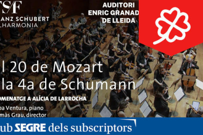 Concert d'Alba Ventura & Franz Schubert Filharmonia, sota la direcció de Tomàs Grau.