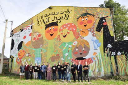 Mural per donar visibilitat a empresaris i productors de l'Alt Urgell