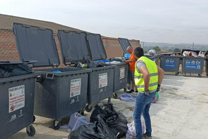 Inspecció de l’àrea d’emergència de Juneda.