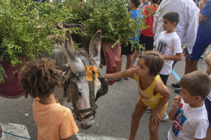 Els més petits s’ho van passar pipa amb els animals.