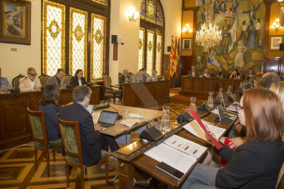 Una imatge del ple de la Diputació de Lleida d'aquest dijous.