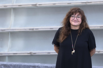 La directora i guionista Isabel Coixet posa en la presentació de 'El techo amarillo' al festival de Sant Sebastià.