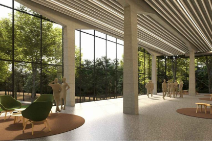 Imatge virtual de la remodelació del Palau de Vidre dels Camps Elisis de Lleida.