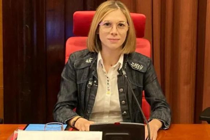 Rosa Romà, presidenta de la CCMA, ayer en el Parlament.