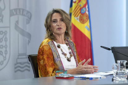 La vicepresidenta tercera y ministra para la Transición Ecológica y el Reto Demográfico, Teresa Ribera.