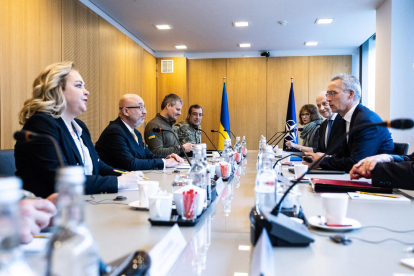 Stoltenberg se reunió con una delegación ucraniana en Bruselas.