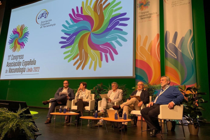 Jaime Jesús Pérez, Carmen Cabezas, José Antonio Navarro, Pepe Serrano y José Antonio Taboada ayer.